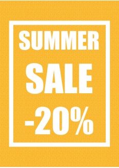 Plakat reklamowy Summer Sale -20% Plakaty reklamowe