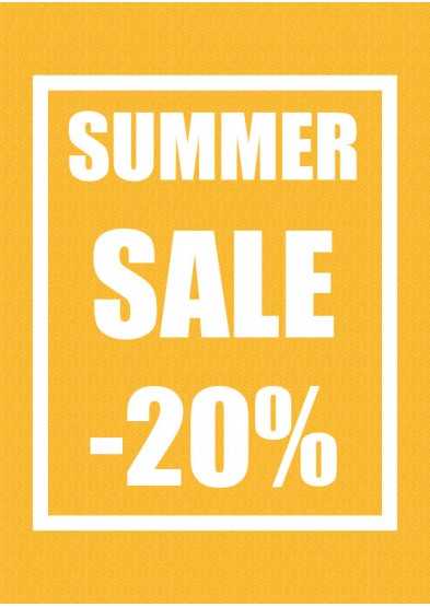 Plakat reklamowy Summer Sale -20% Plakaty reklamowe