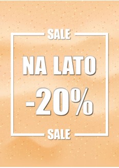 Plakat reklamowy SALE na Lato -20% Plakaty reklamowe