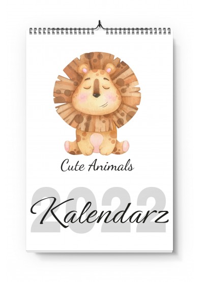 Kalendarz A3+ CUTE ANIMALS