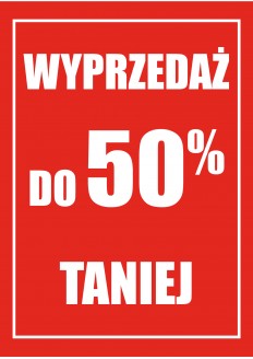 Plakat reklamowy wyprzedaż...