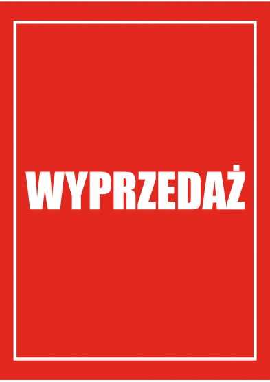 Plakat reklamowy wyprzedaż A017