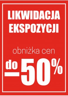 Plakat reklamowy likwidacja...