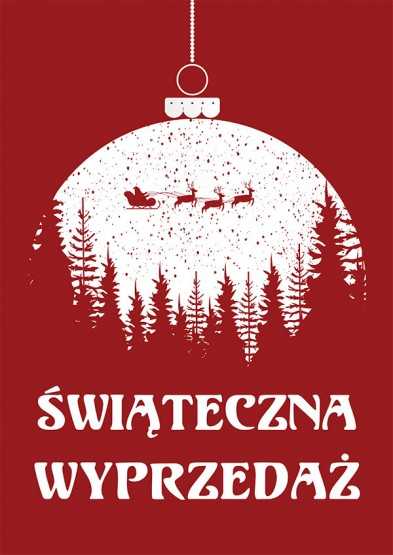 Plakat reklamowy świąteczna wyprzedaż...