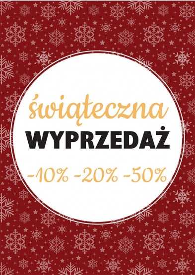 Plakat reklamowy świąteczna wyprzedaż...