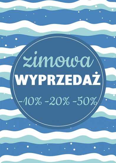 Plakat reklamowy zimowa WYPRZEDAŻ Z002