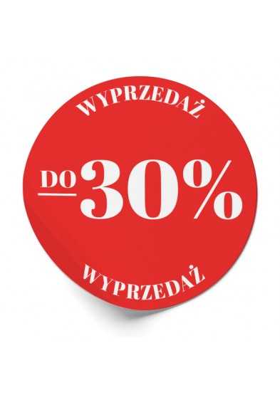 Etykiety WYPRZEDAŻ DO -30% E002