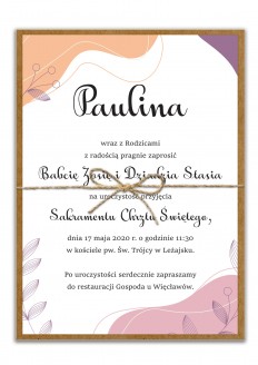 Zaproszenie Chrzest CH013