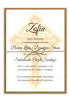 Zaproszenie Chrzest CH018