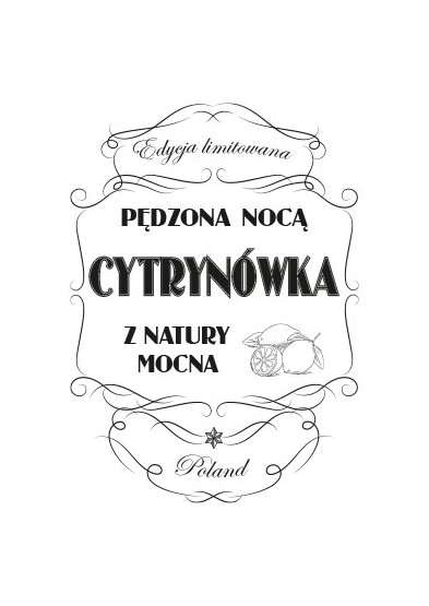Etykiety na wódkę CYTRYNÓWKA C02