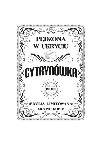 Etykiety na wódkę CYTRYNÓWKA C03