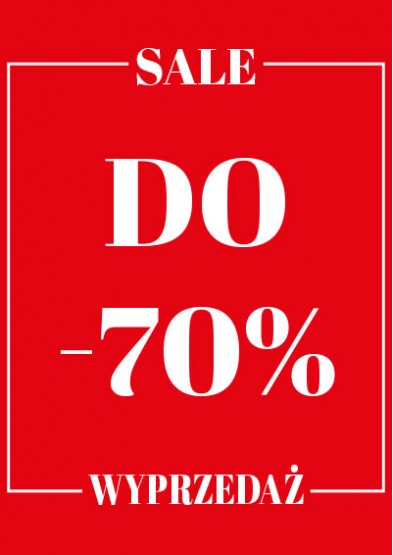 Plakat reklamowy SALE -70% Plakaty reklamowe