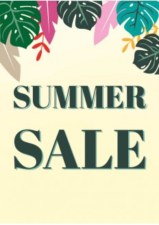 Plakat reklamowy Summer Sale Plakaty reklamowe